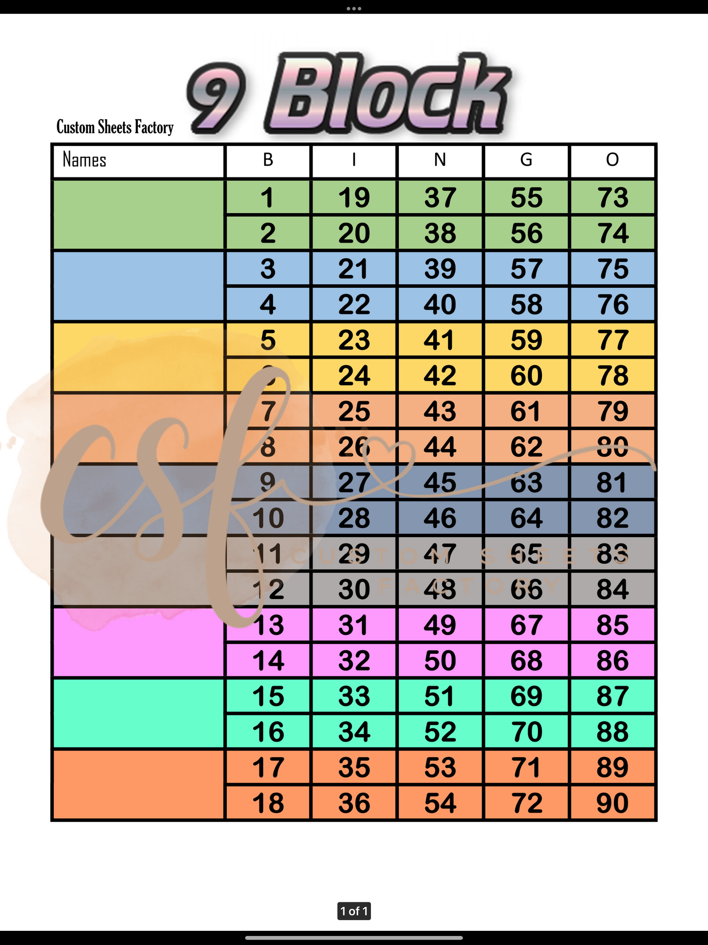 Block with Minis - 75 Ball