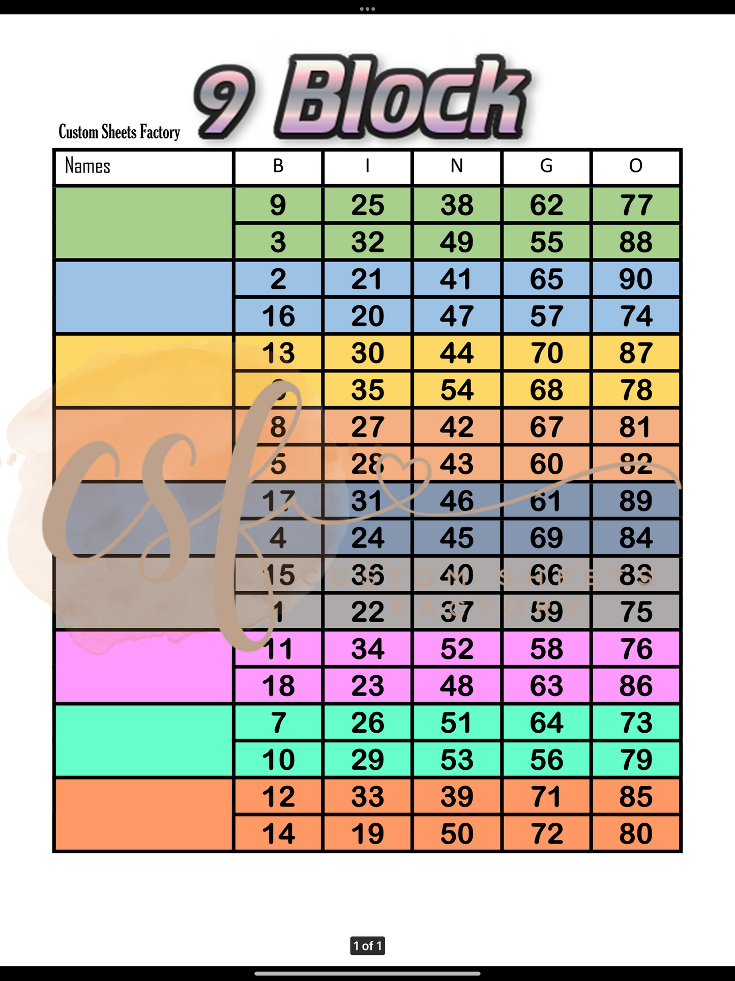 Block with Minis - 75 Ball
