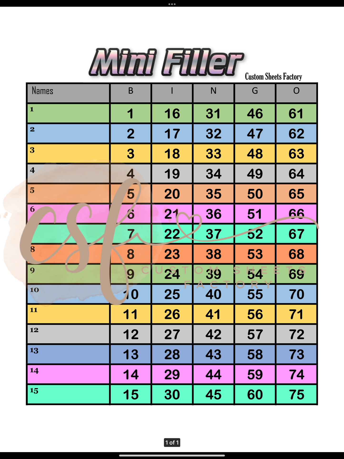 Block with Minis - 75 Ball