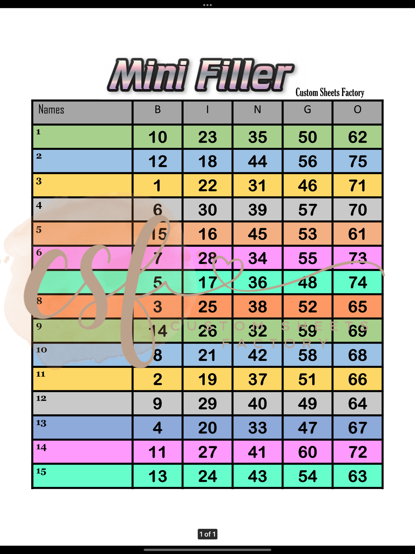 Block with Minis - 75 Ball