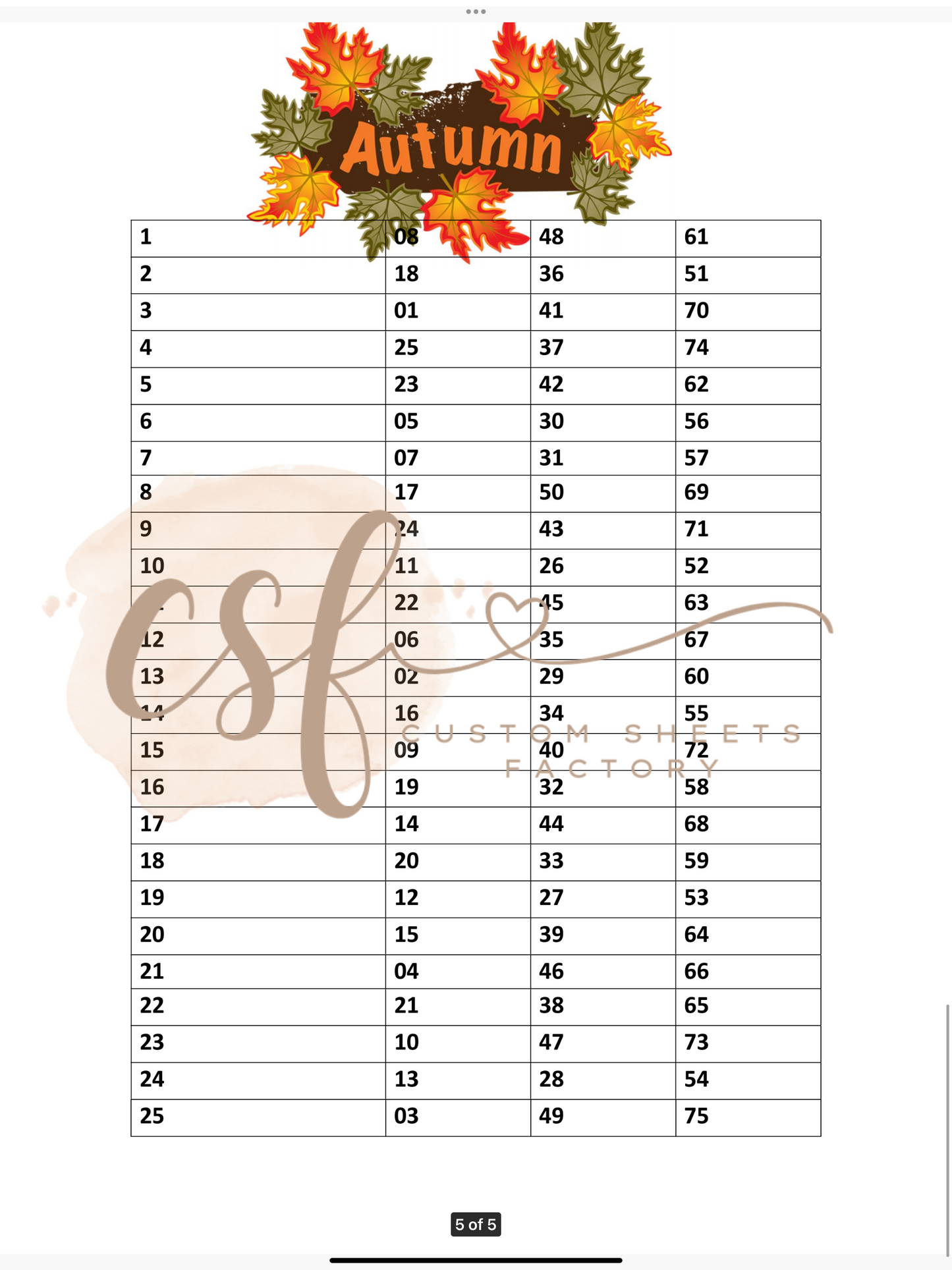 Autumn Leaving Holders