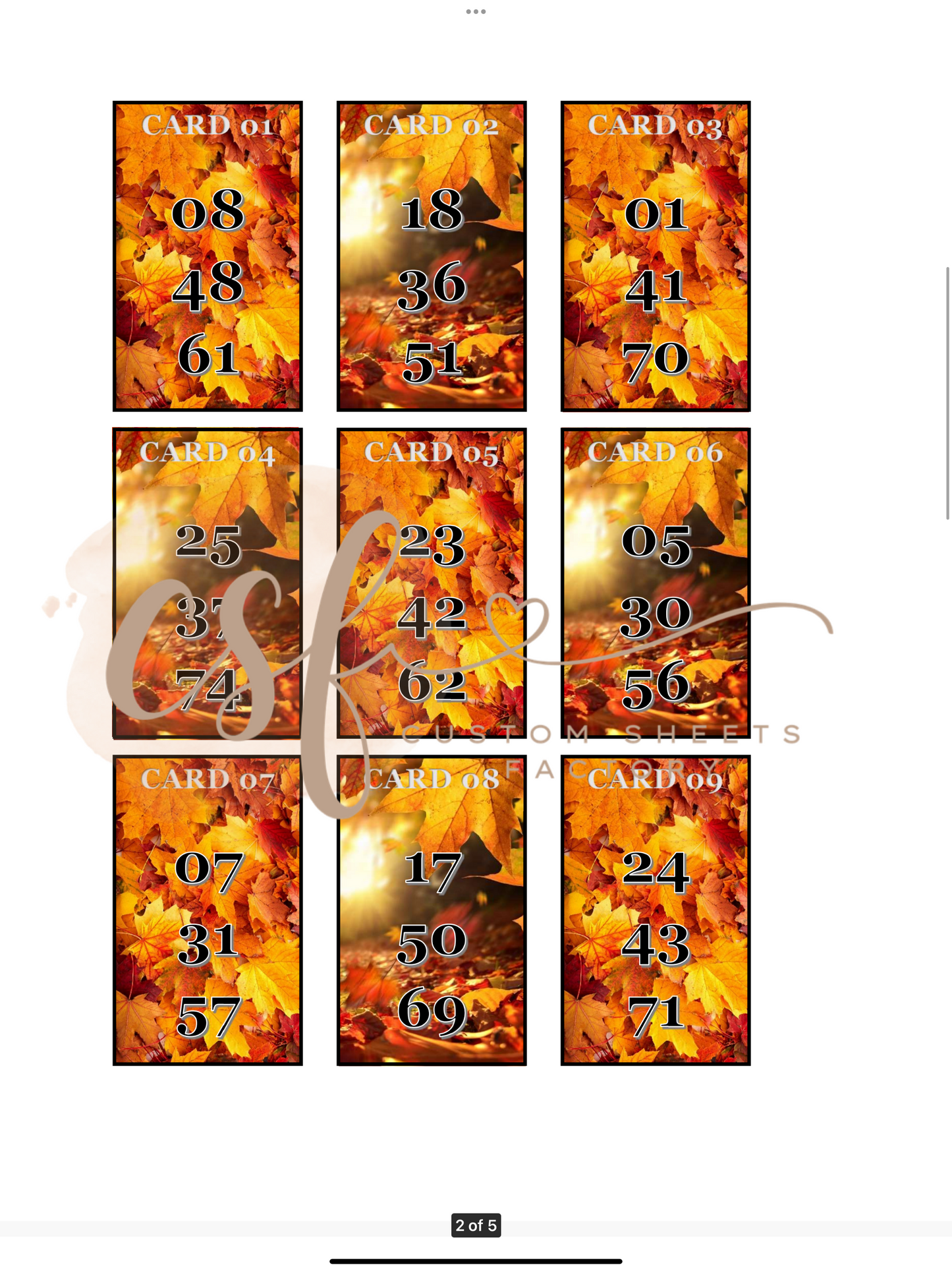 Autumn Leaving Holders