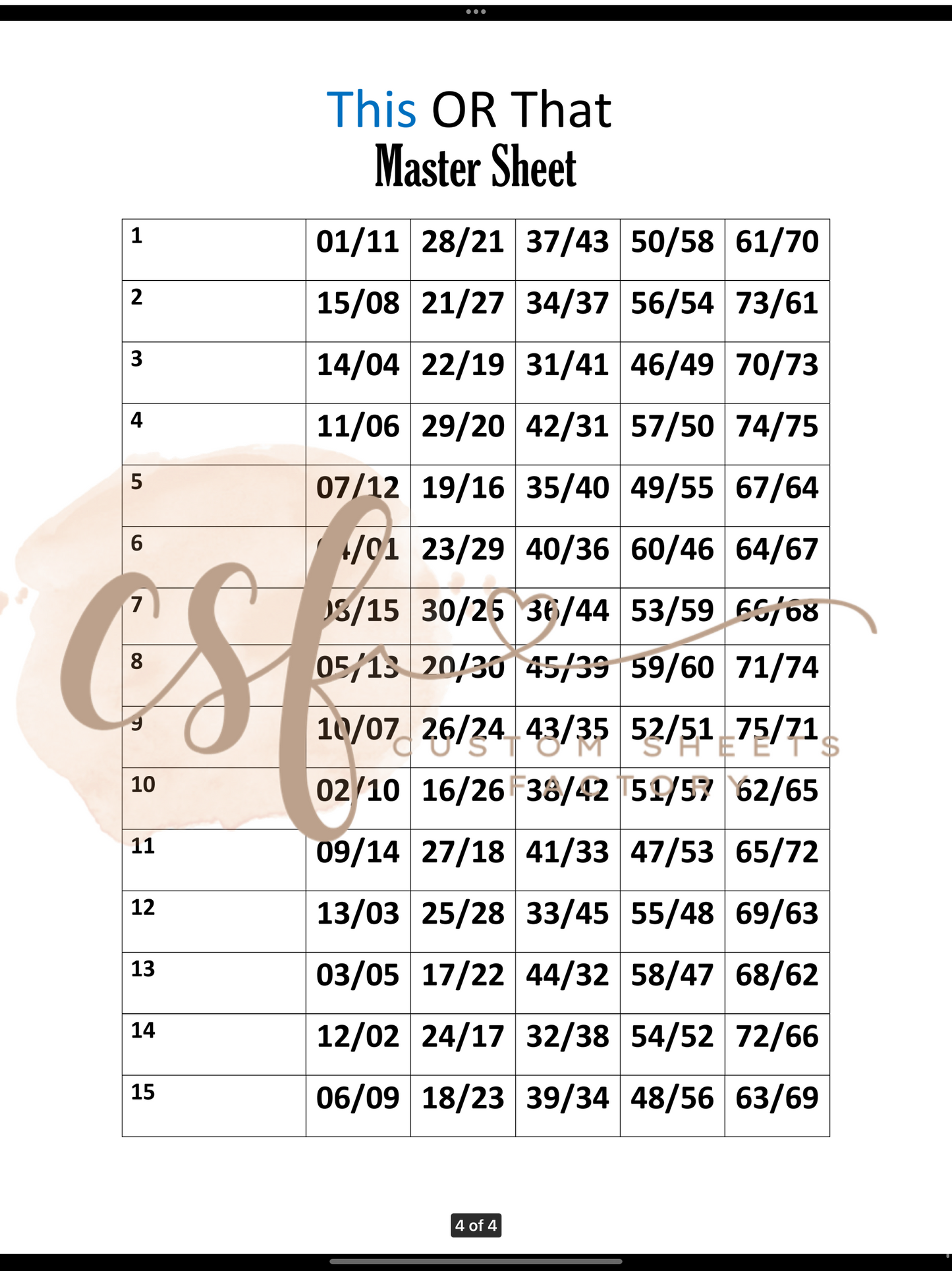 This or That 15 Card Holders