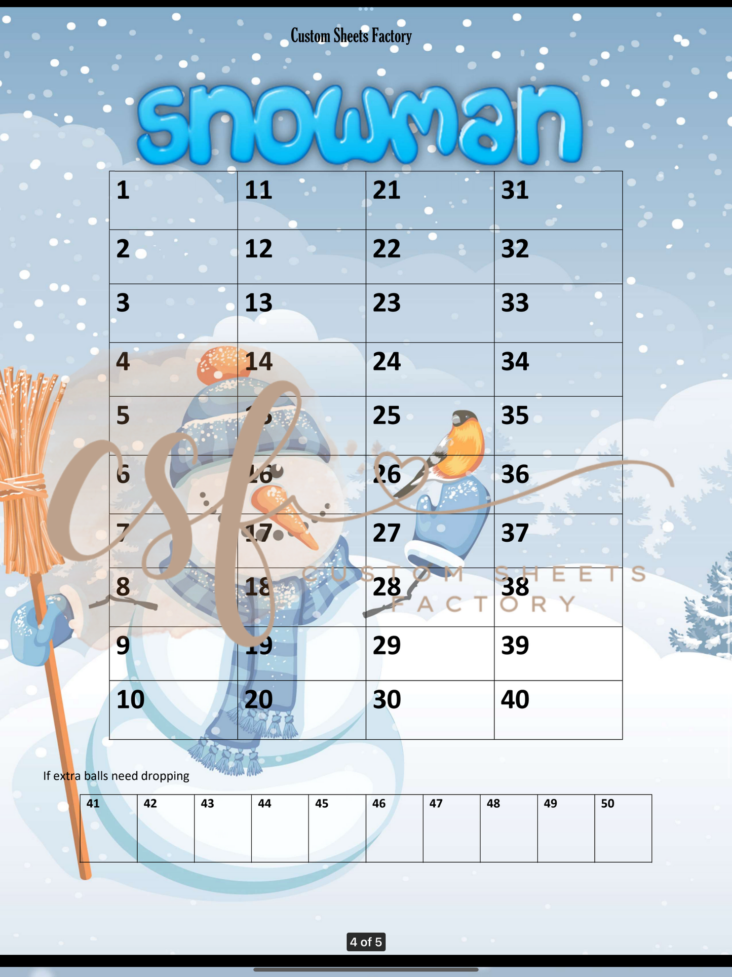 Snowman Holders