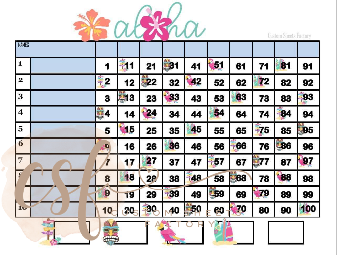 Aloha - 10 Line - 100 Ball