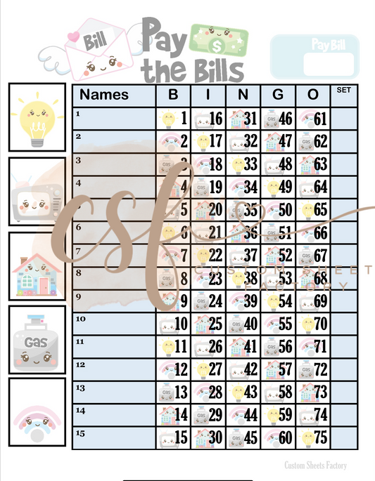 Pay the Bills - Landing - 75 ball