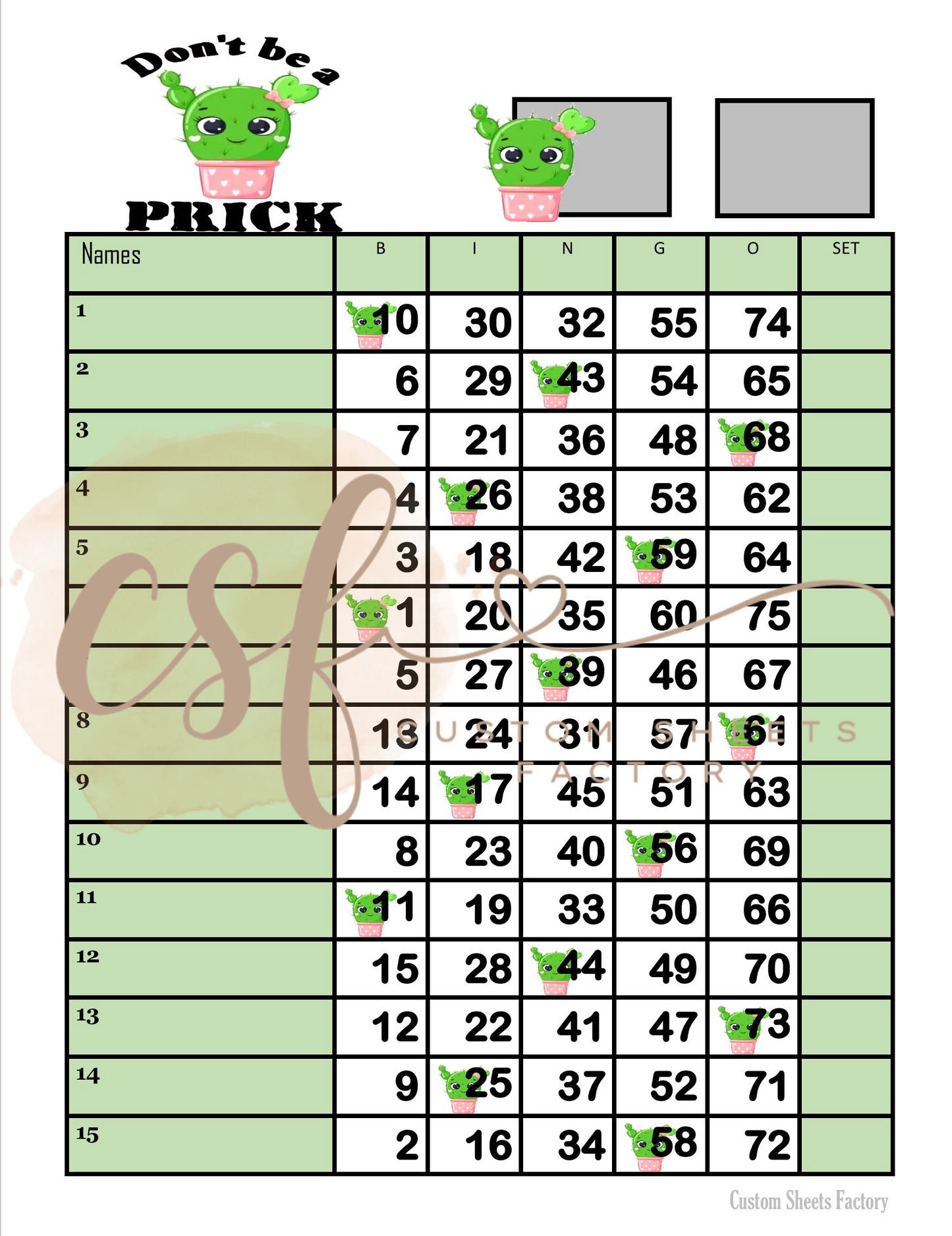 Dont be a prick - single landing - 75 ball