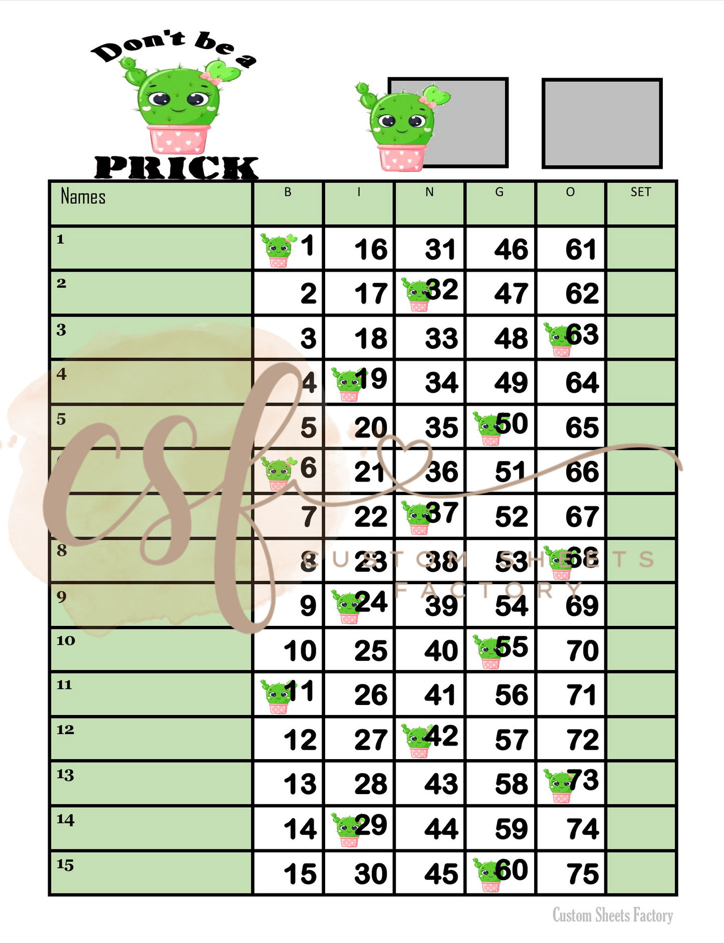 Dont be a prick - single landing - 75 ball