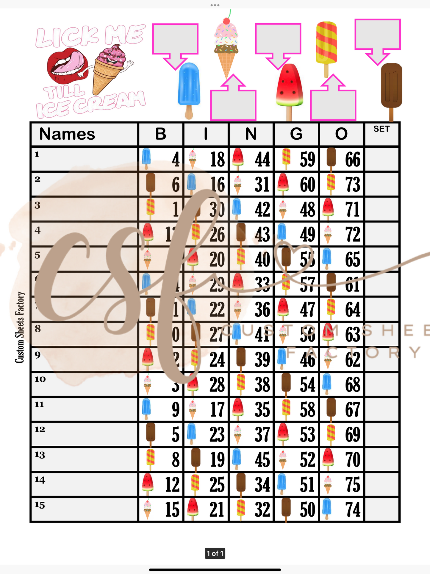 Lick me till ice scream - Landing - 75 Ball