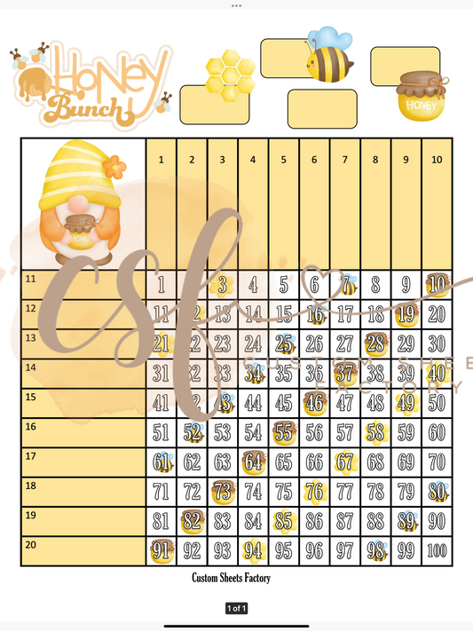 Honey Bunch - Grids - 100 Ball