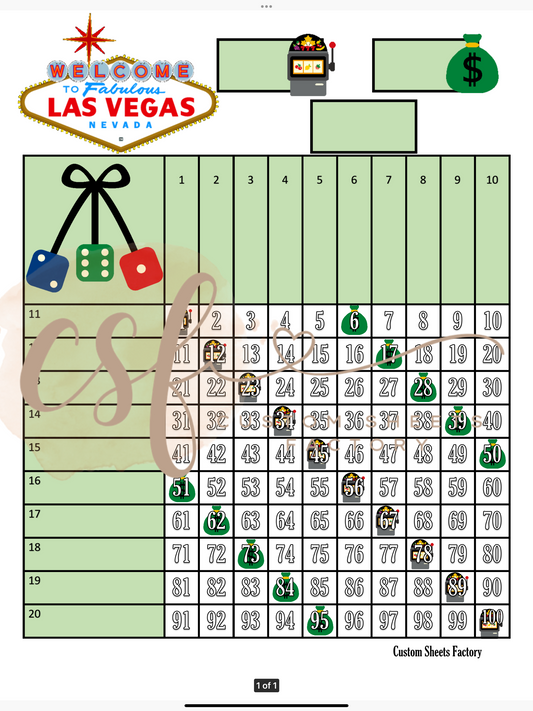 Las Vegas - Grid - 100 Ball