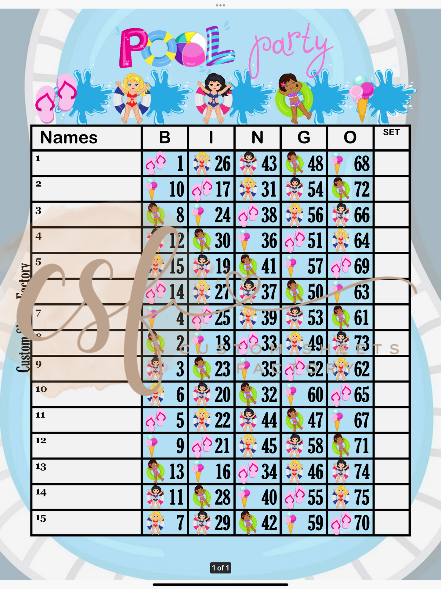 Pool Party - Landing - 75 Ball