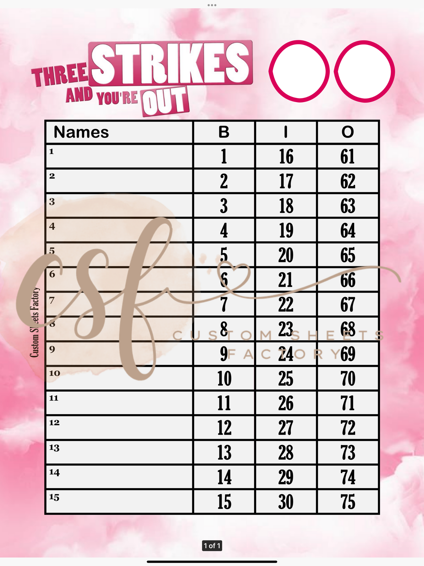 3 Strikes your out - Various Designs