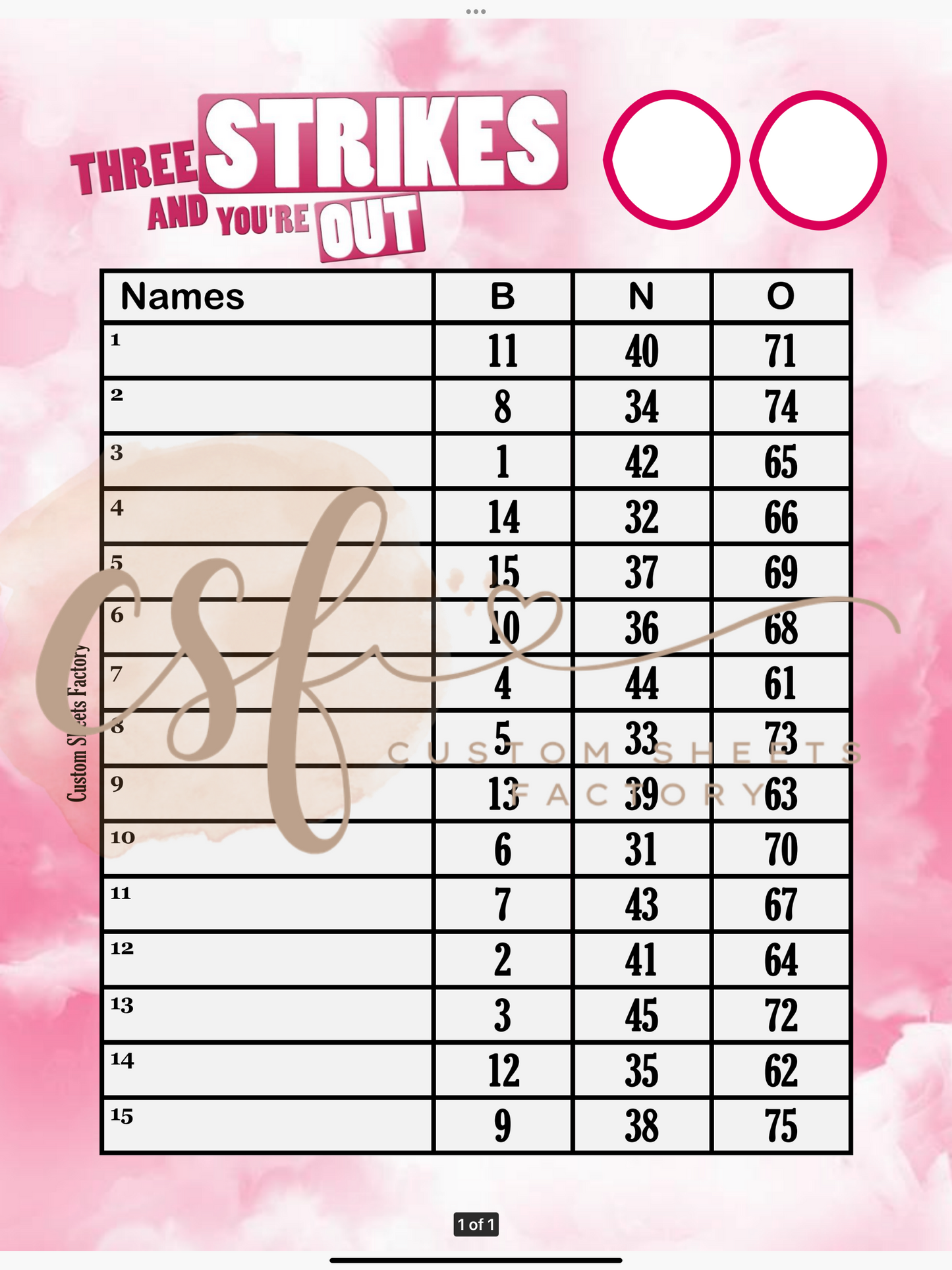 3 Strikes your out - Various Designs