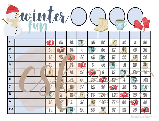 Winter Fun - 10 Line - 100 Ball