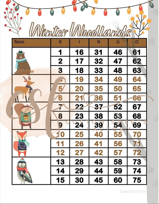 Winter Woodland - 5 Block - 75 Ball