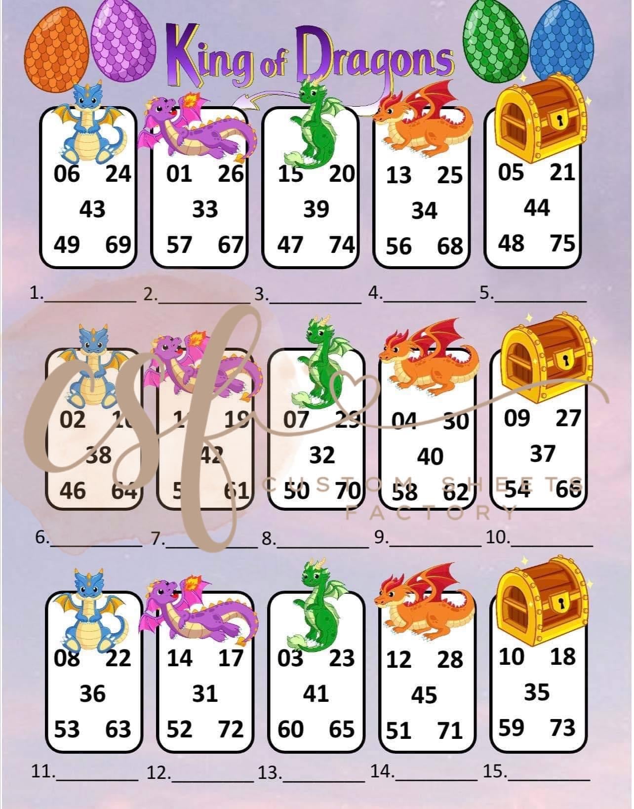 King of Dragons - Clip Art - 75 Ball