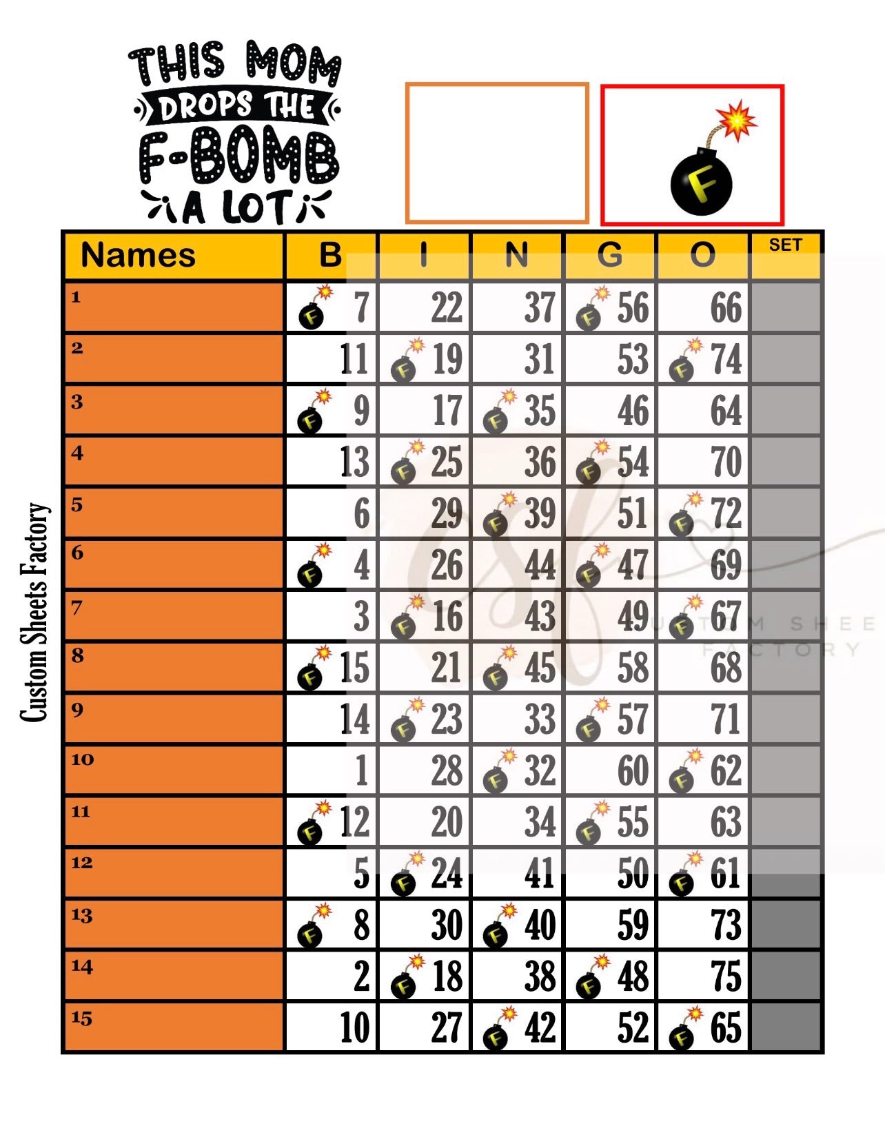 This mom drops the F-Bomb alot - 15 Line - 75 Ball