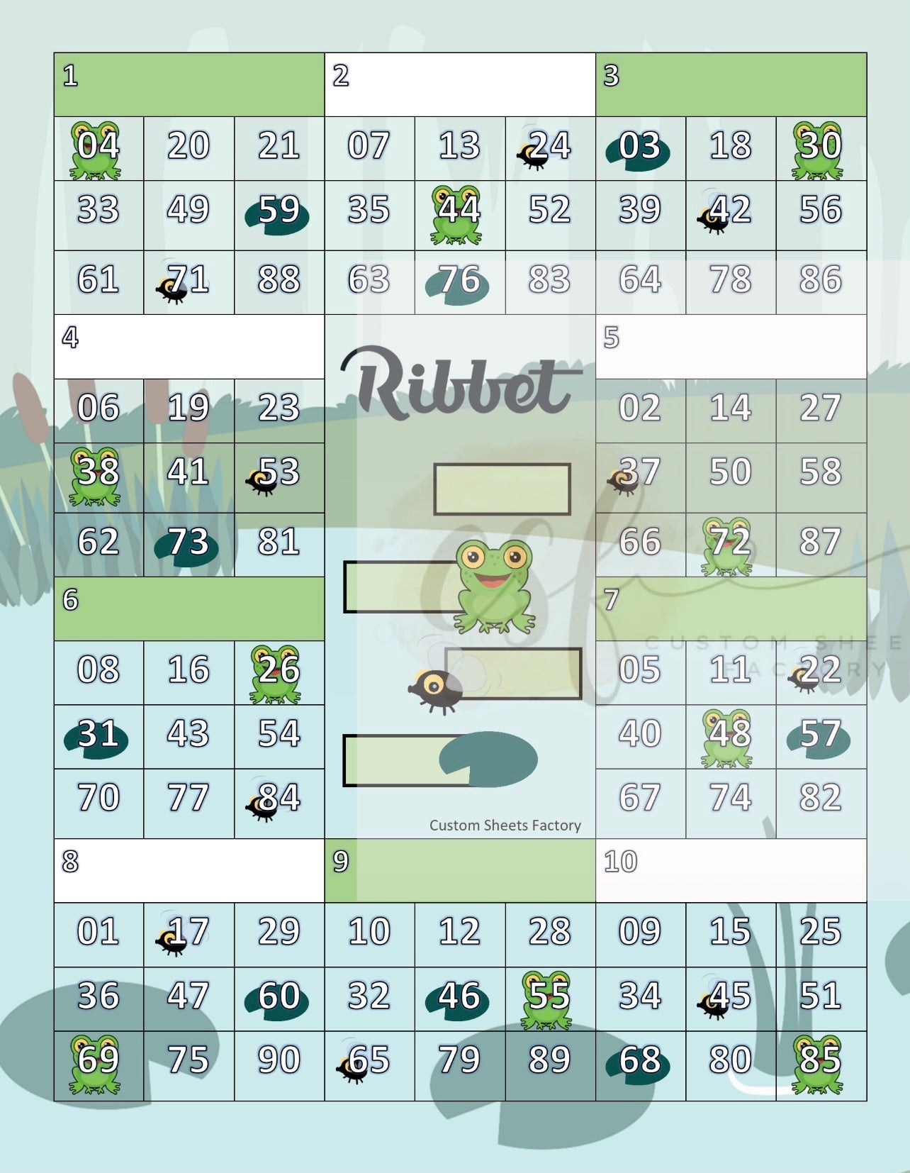Ribbet - 10 Block - 90 Ball