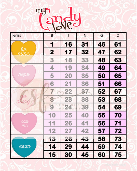 Candy Love - Block - 75 Ball
