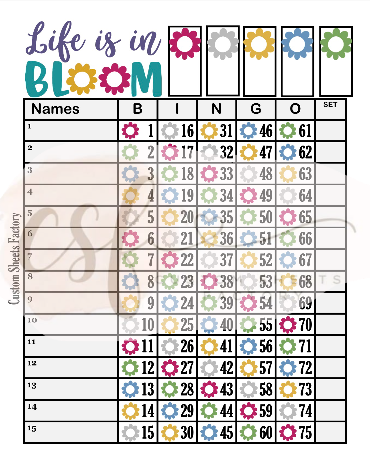 Life is in Bloom - Landing - 15 Line