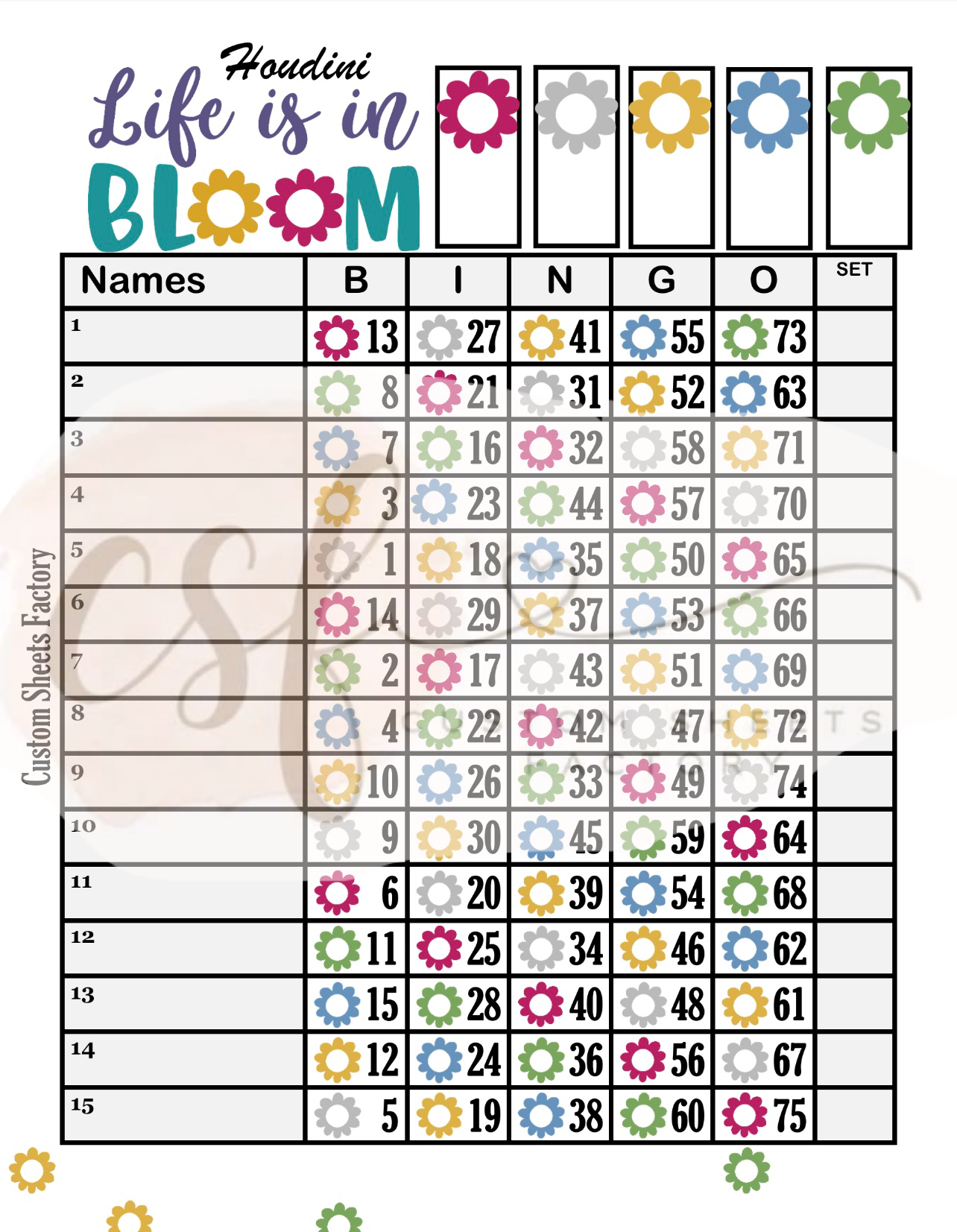 Life is in Bloom - Landing - 15 Line