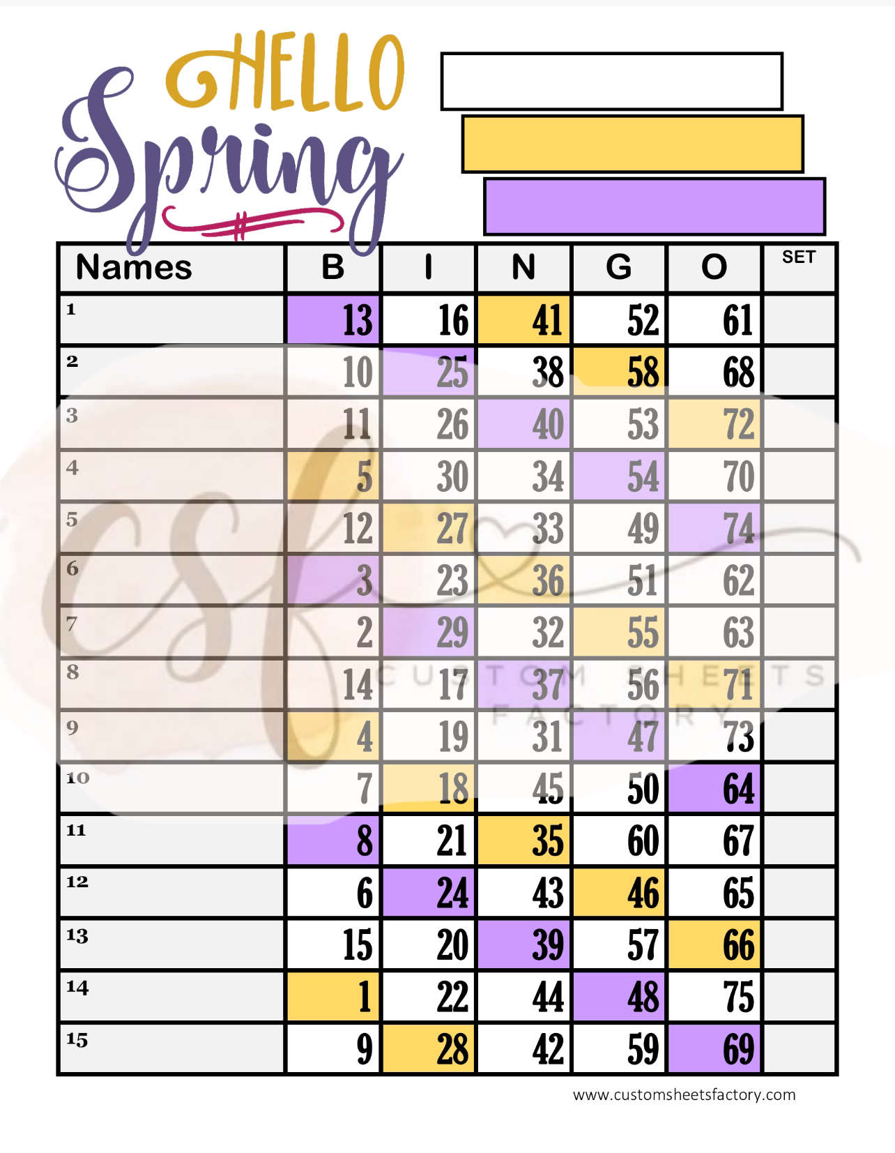 Hello Spring - 15 Line - 75 Ball