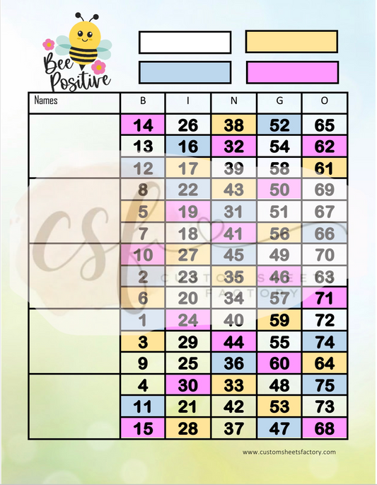 Bee positive - 5 Block - 75 Ball