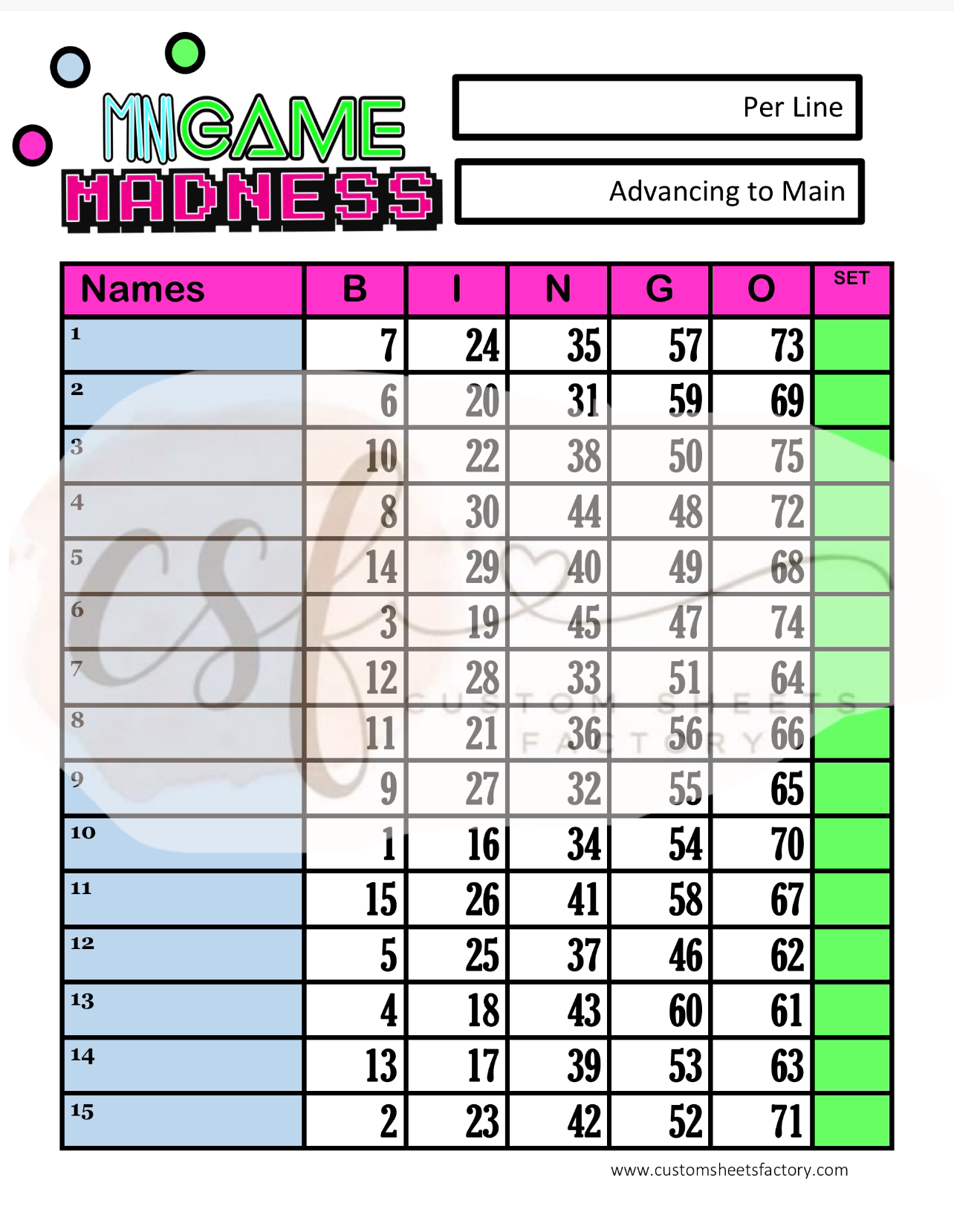 Mini Game Madness -75 and 90s Ball