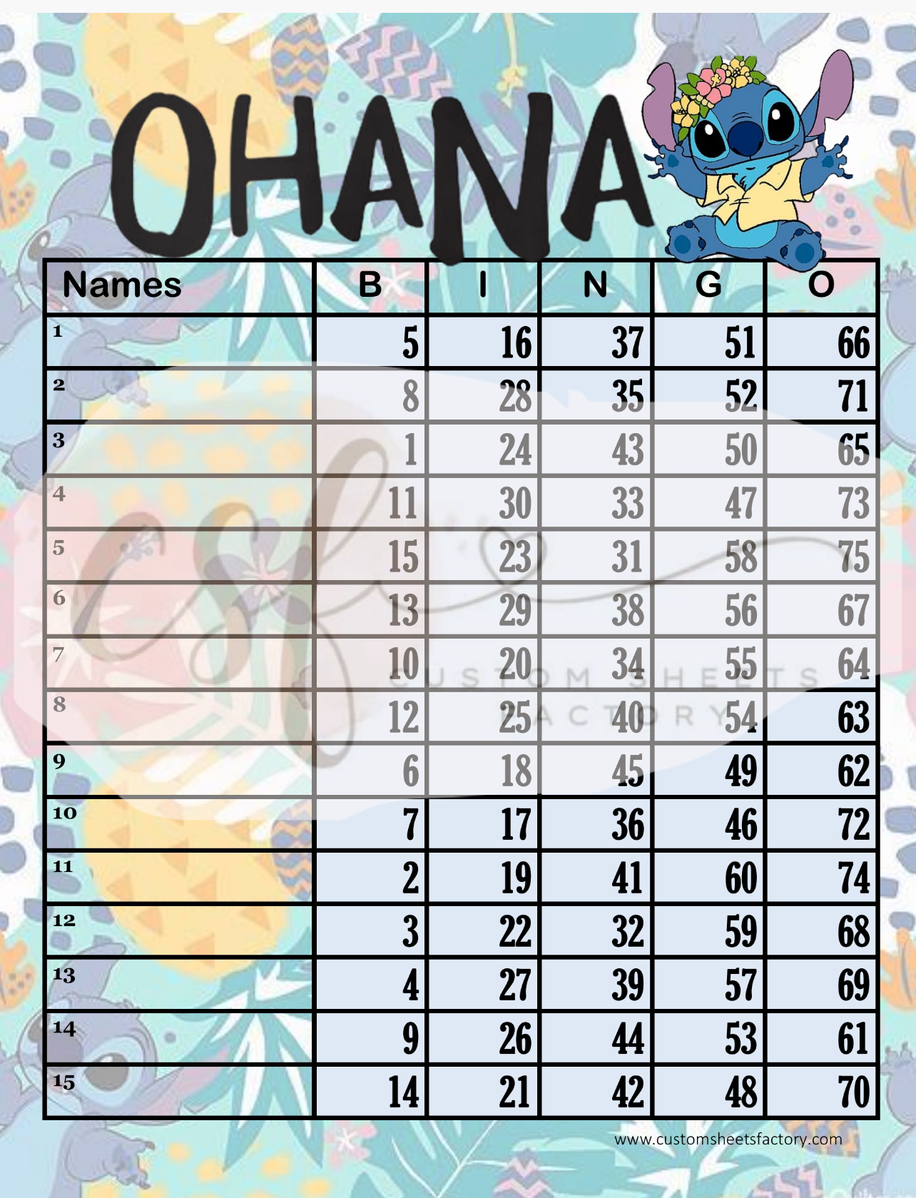 Ohana - 15 Line - 75 Ball