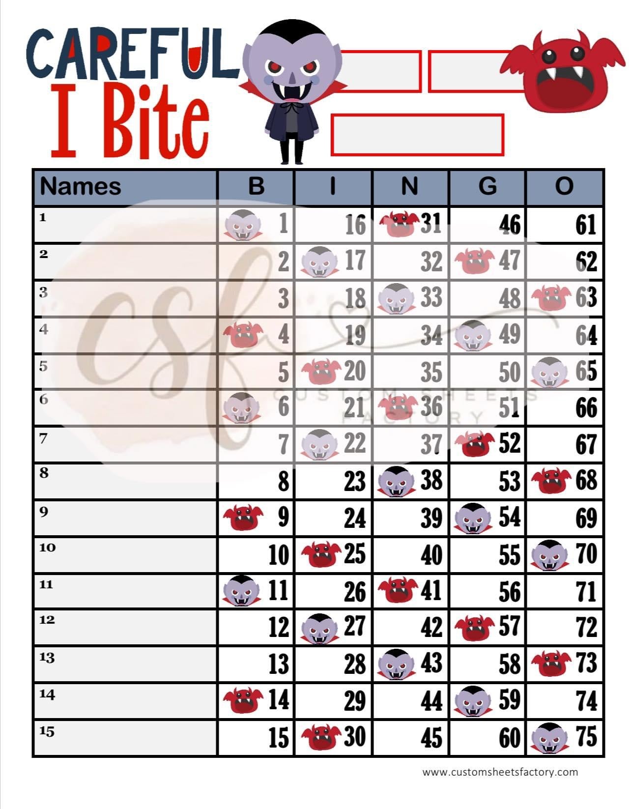 Careful i Bite - 15 Line & Grid