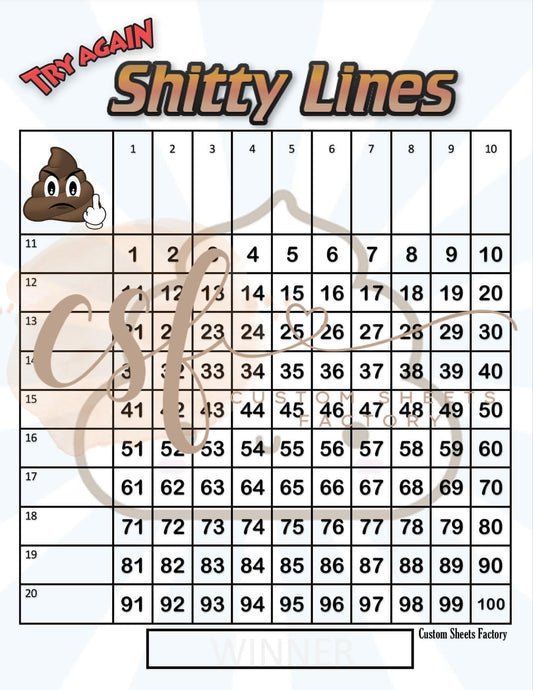 Shitty Lines - Giveaway - Grid