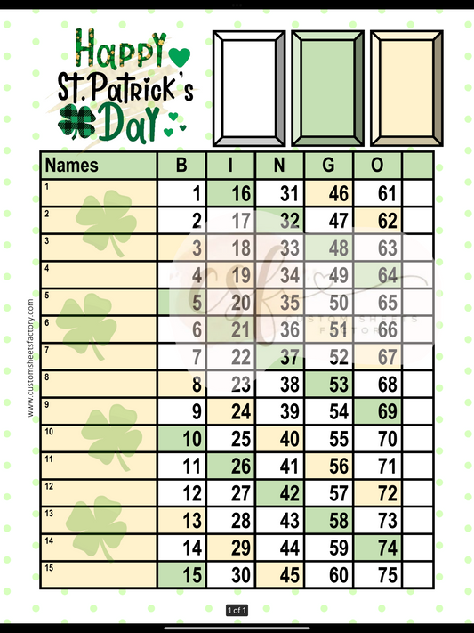 Happy St Patrick's Day - Two colour landing - Straight & Houdini