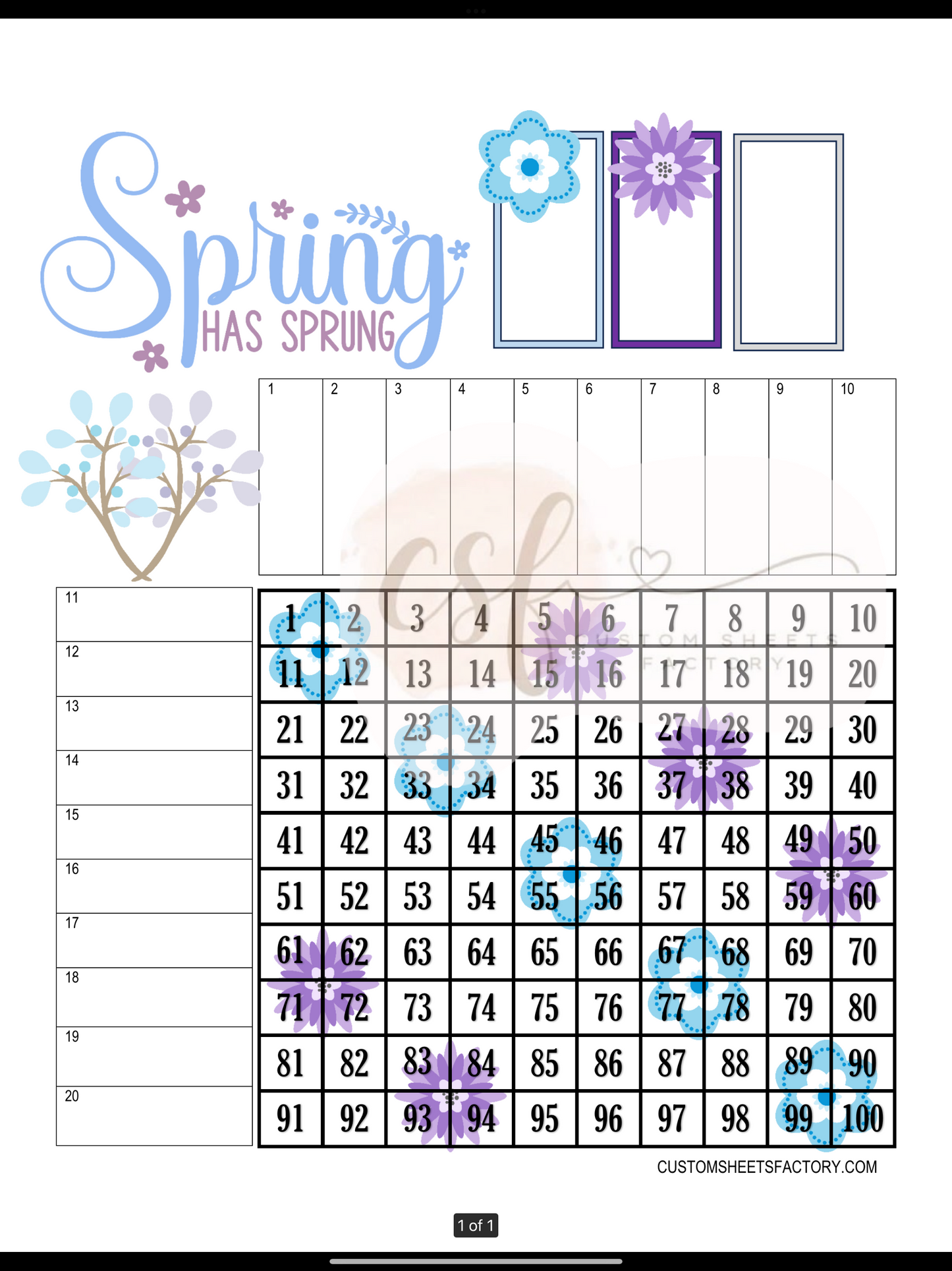 Spring has Sprung - Various Designs
