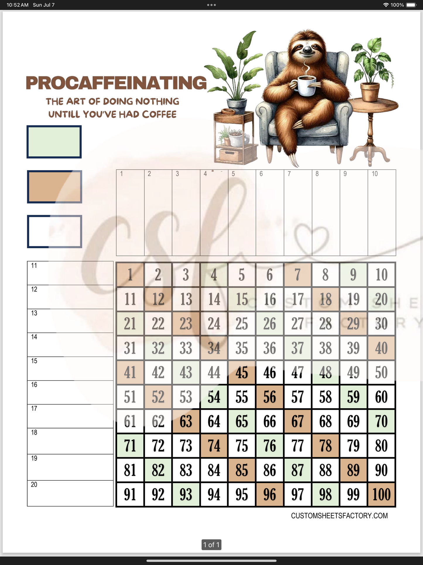 Procaffenating - Various Designs