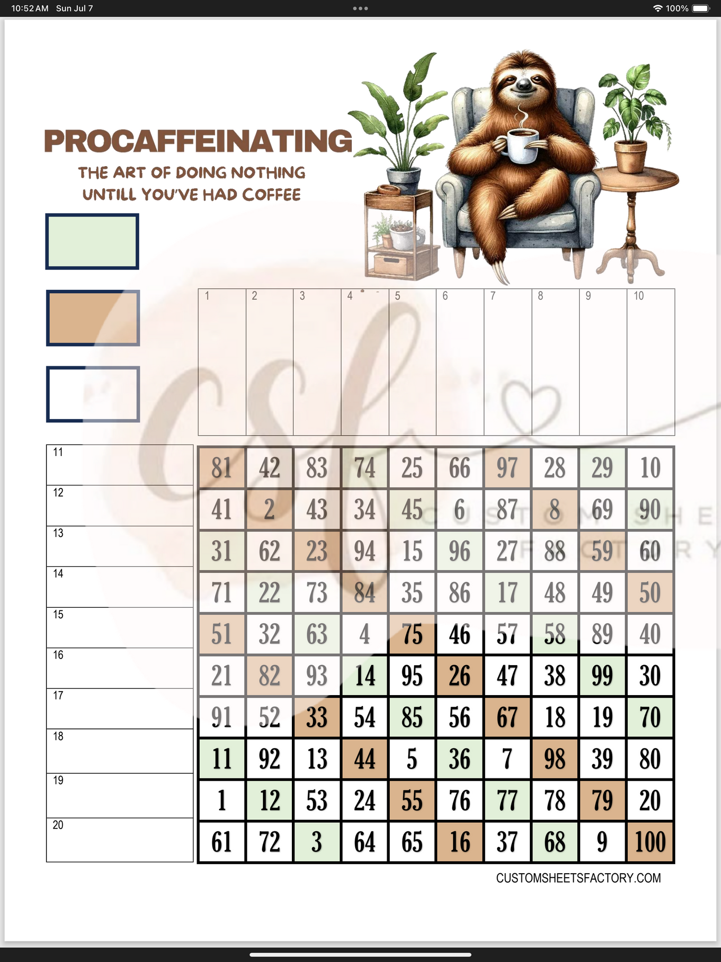 Procaffenating - Various Designs