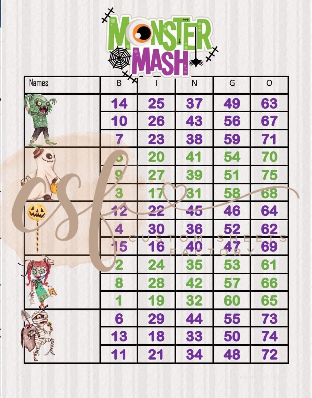 Monster Mash - 15 Line & Block