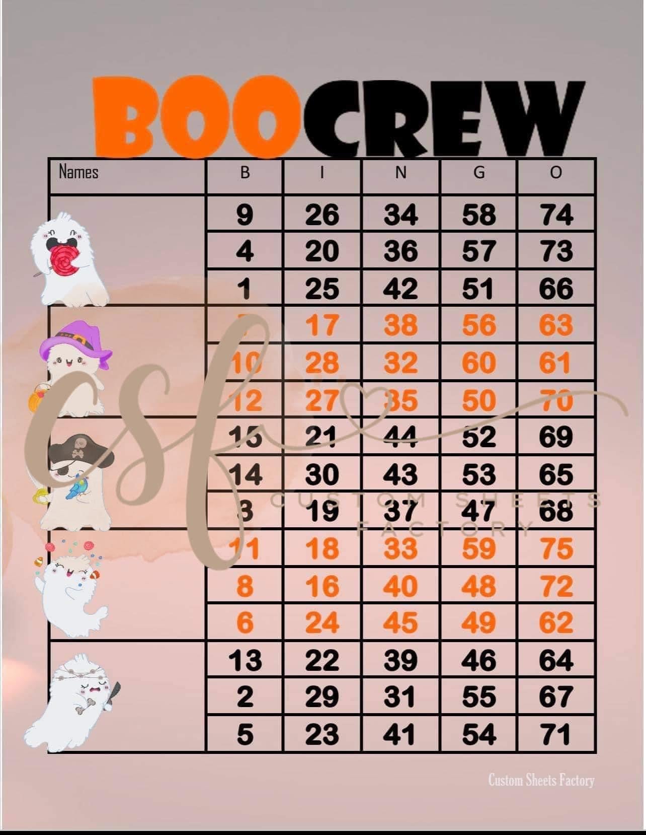 Boo Crew - 5 Block - 75 Ball