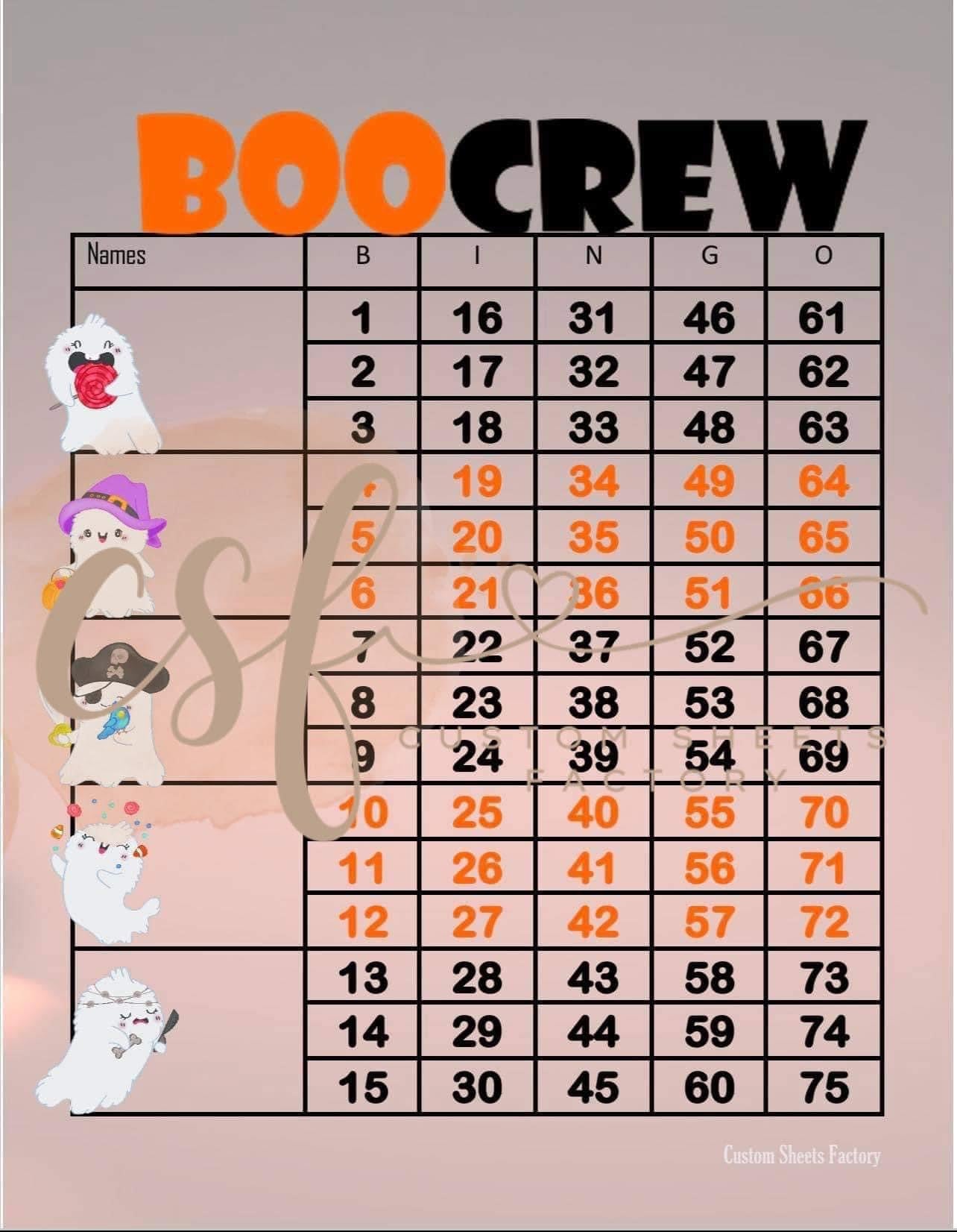 Boo Crew - 5 Block - 75 Ball