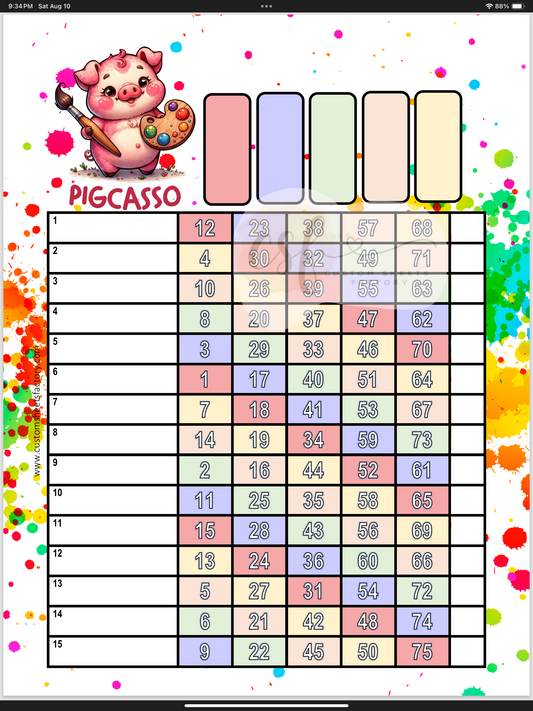 Pigcasso - 15 Line - 75 Ball