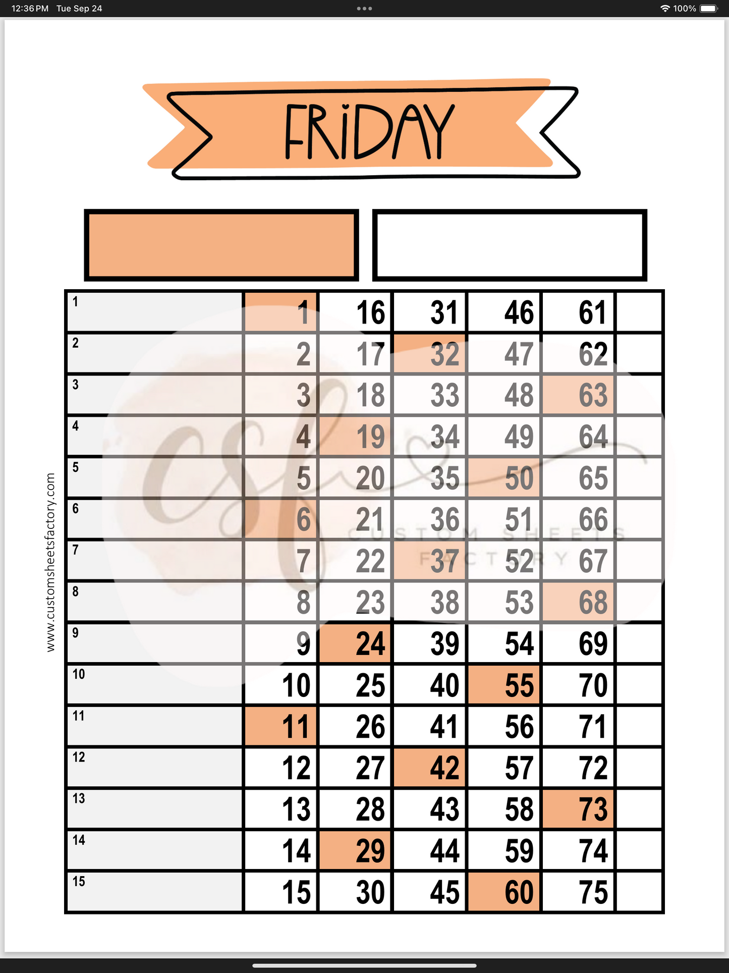 Days of the Week - Various Styles