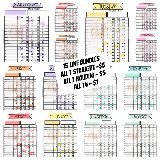 Days of the Week - Various Styles