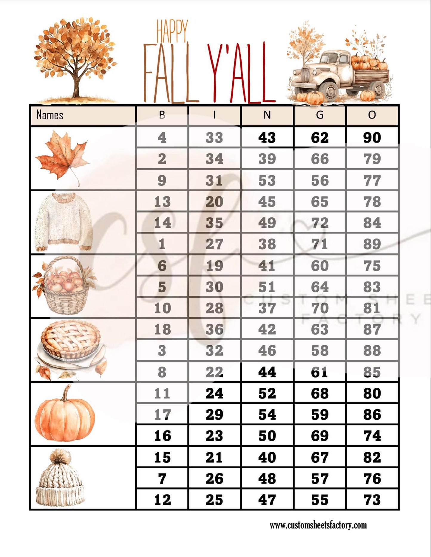 Happy Fall Yall - Various Designs