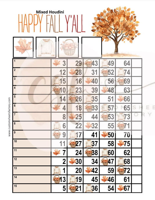 Happy Fall Yall - Various Designs