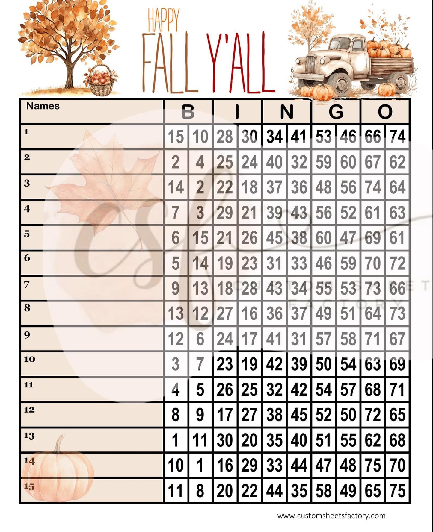 Happy Fall Yall - Various Designs