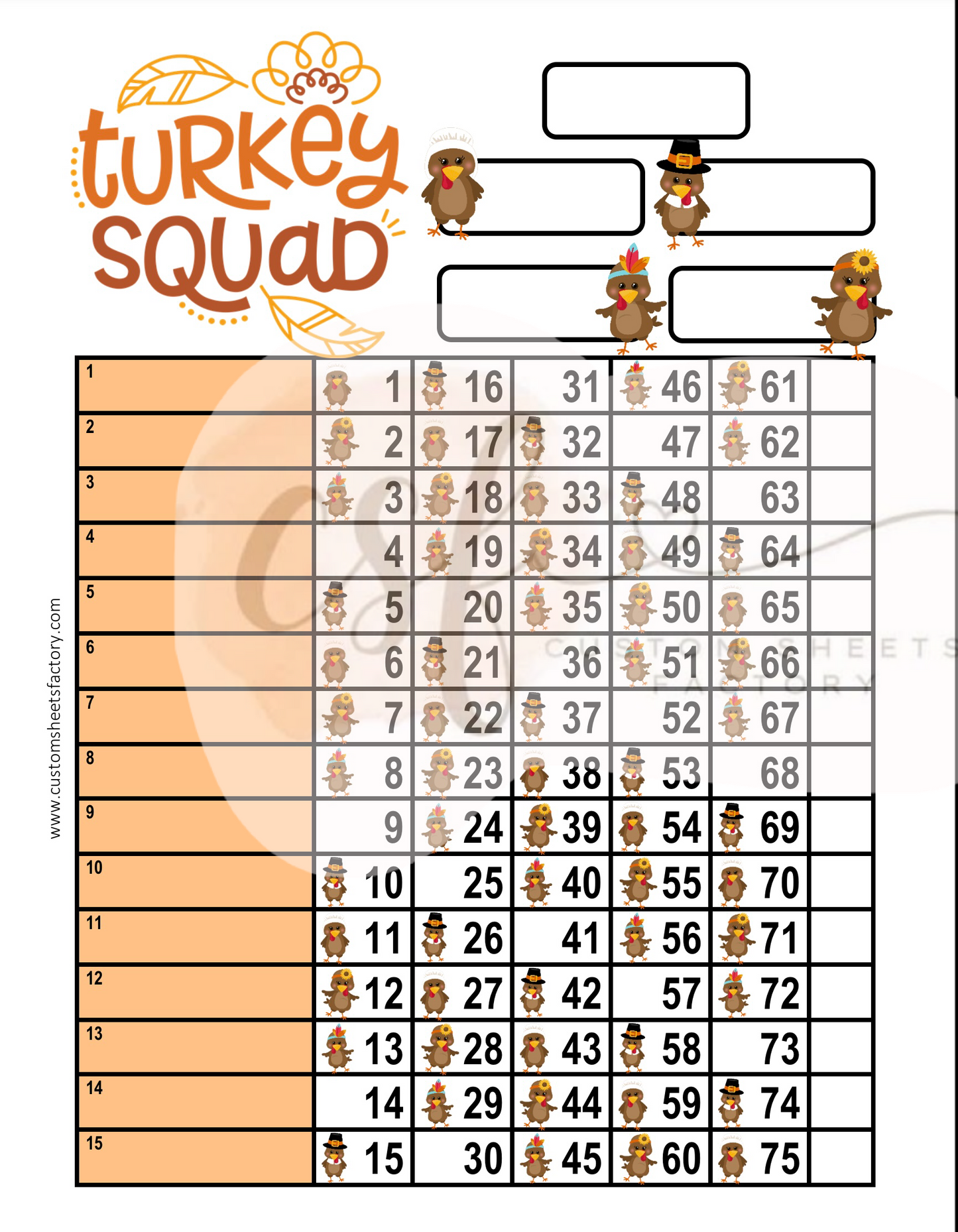 Turkey Squad - Various Designs