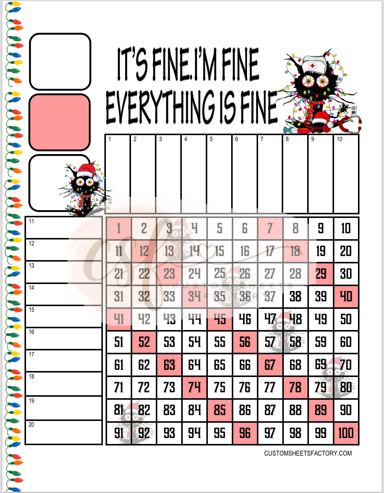 Its fine, Im Fine, Everything is Fine - 15 Line & Grid