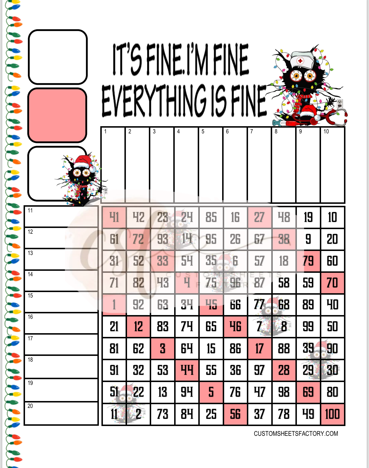 Its fine, Im Fine, Everything is Fine - 15 Line & Grid