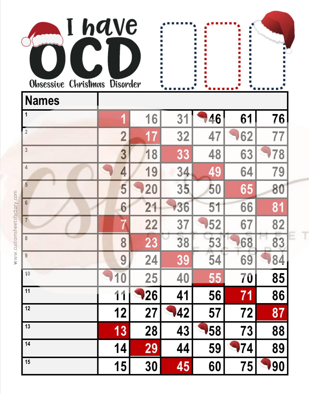 OCD Christmas - Various Designs