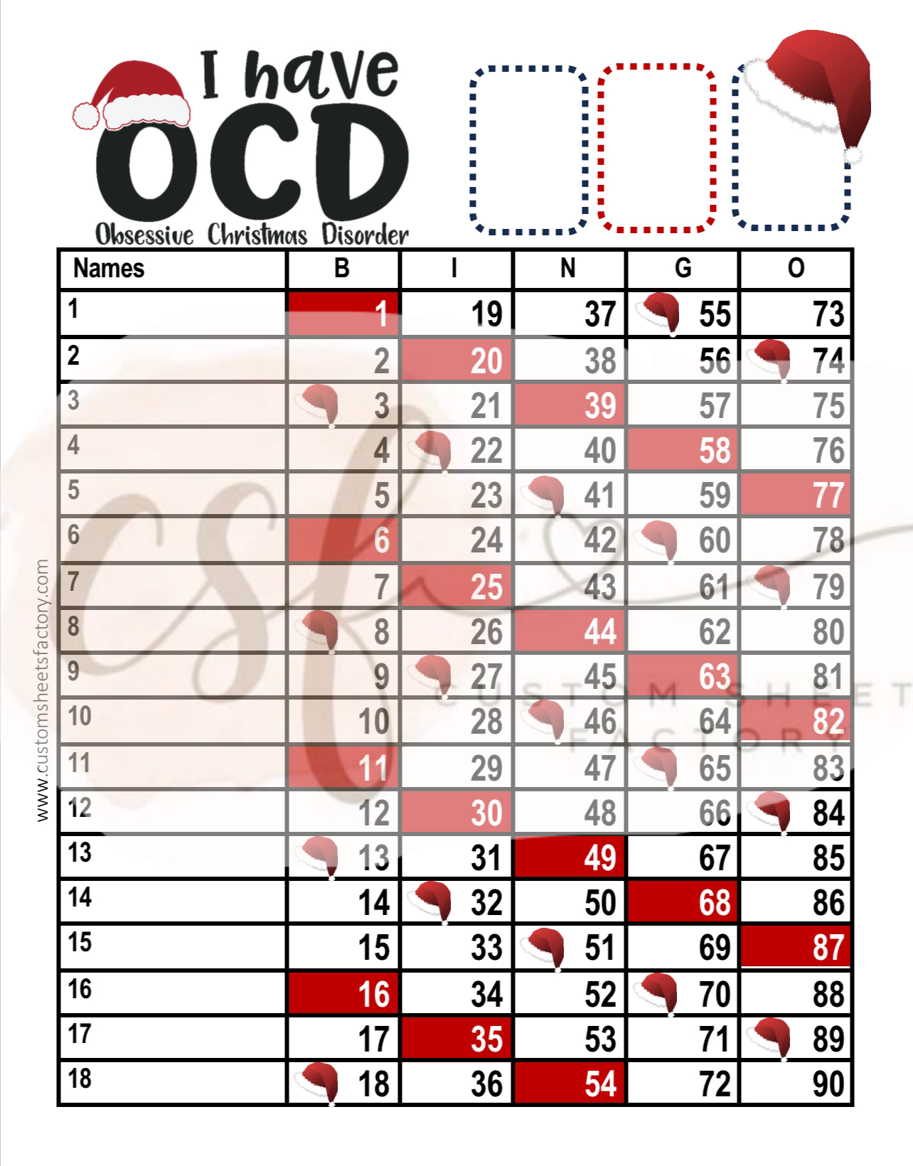 OCD Christmas - Various Designs